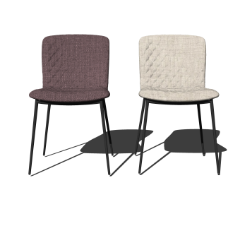 创意轻奢单人沙发椅草图大师模型 ，沙发SU模型下载