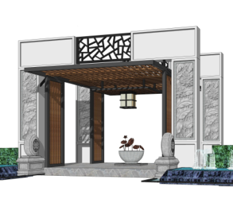 精致大门su模型集下载