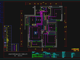 现代风格样板房CAD施工图，样板间CAD施工图纸下载