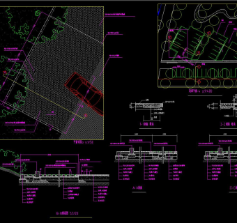 [成都]某广场景观工程竣工图CAD图纸