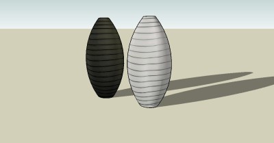  现代陶瓷罐子草图大师模型，陶瓷罐子sketchup模型