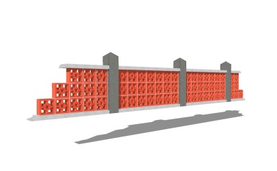 现代简约景观墙围墙草图大师模型，简约景观墙围墙sketchup模型下载