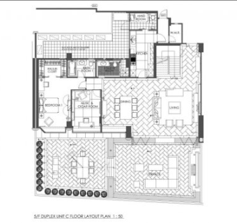 祥细客厅卧室家装户型图三居CAD，免费下载