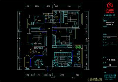 新中式家装cad施工图，CAD建筑图纸免费下载