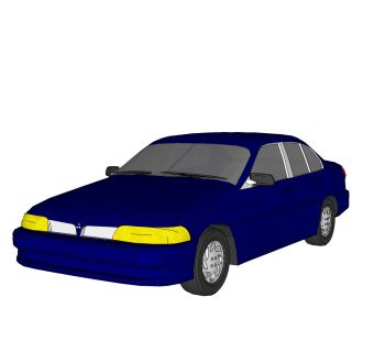 现代汽车免费su模型，汽车sketchup模型下载