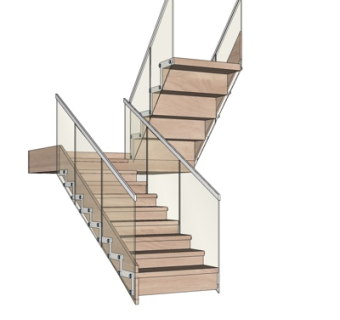 精品楼梯栏杆su模型集下载