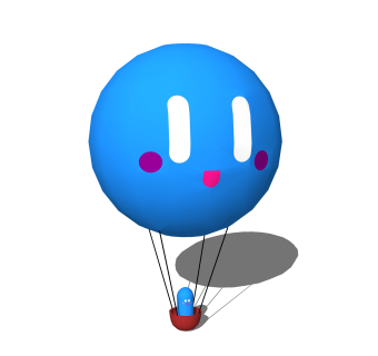 现代热气球草图大师模型，热气球SKP模型下载