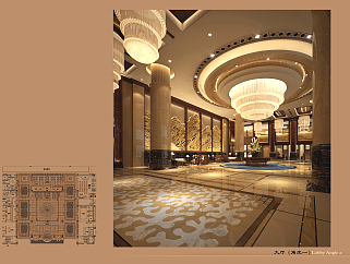 奢华五星级大酒店室内装饰全套CAD施工图，酒店CAD建筑图纸下载