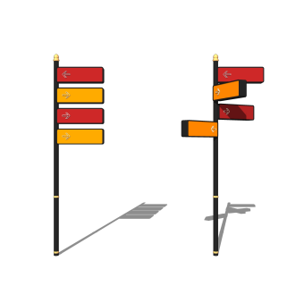 现代路标草图大师模型，路标sketchup模型下载