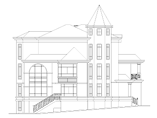 3层独栋别墅建筑施工图设计