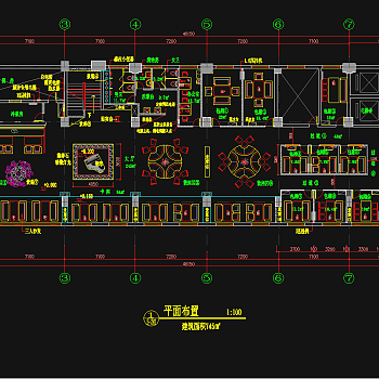 咖啡厅装修CAD图纸，CAD平面布置图