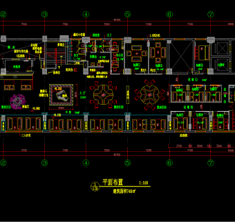 咖啡厅装修CAD图纸，CAD平面布置图