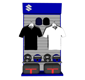 男装运动T恤头盔服饰草图大师模型,服装店衣架su模型下载