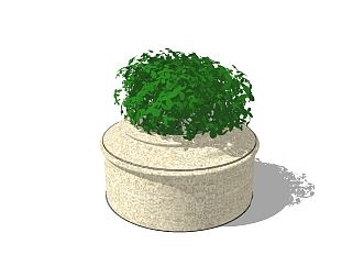 现代圆形<em>树池</em>skp文件免费下载，<em>景观树池</em>sketchup模型