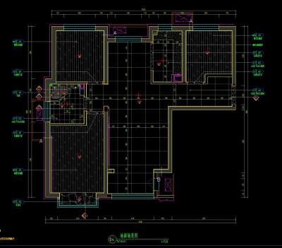 户型样板间施工图CAD图纸，样板间CAD设计图纸下载