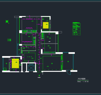 样板房装修CAD施工图，样板间CAD施工图纸下载