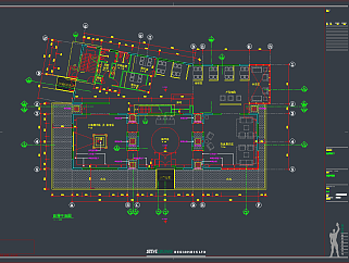 梁志天北京耕天下CAD施工图，办公空间CAD施工图纸下载