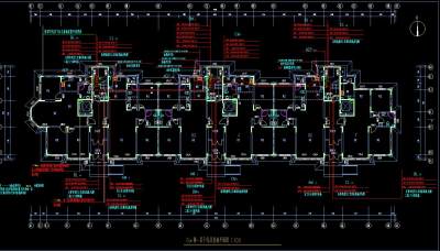 高层住宅电气设计施工图CAD图纸