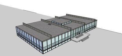 路德维希·密斯·凡·德·罗 伊利诺理工学院草图大师模型下载