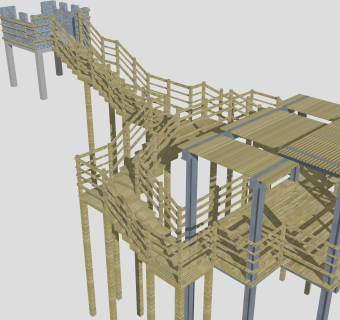 现代栈道SU模型，栈道SKB文件下载