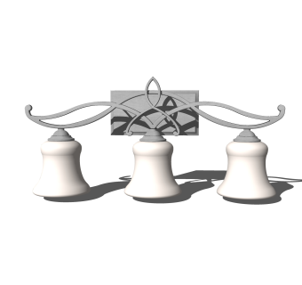 欧式壁灯草图大师模型，壁灯SKB文件下载