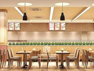 快餐店全套施工图CAD图纸，快餐厅cad设计图纸下载