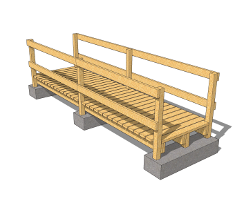 现代桥梁草图大师模型下载，sketchup桥梁su模型分享