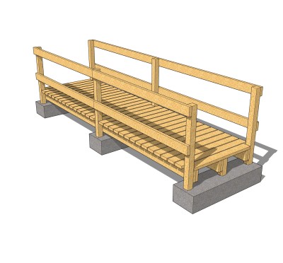 现代桥梁草图大师模型下载，sketchup桥梁su模型分享