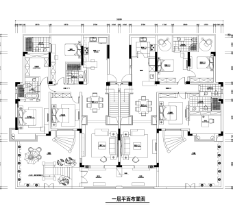 祥细客厅卧室家装户型图三居CAD，免费下载