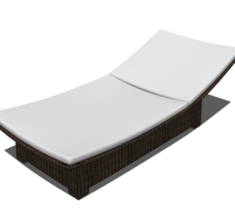 现代沙滩椅草图大师模型，沙滩椅SKB文件下载