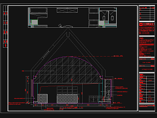 风情餐厅室内设计，餐饮CAD施工图纸下载