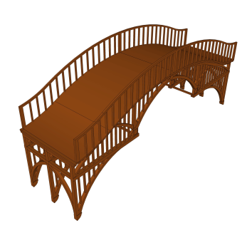 拱桥草图大师模型下载，sketchup拱桥模型分享