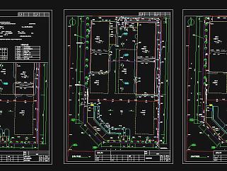 四川某機電設備公司廠區給排水管總平面圖CAD圖紙下載