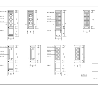 常用门窗图库CAD图纸下载