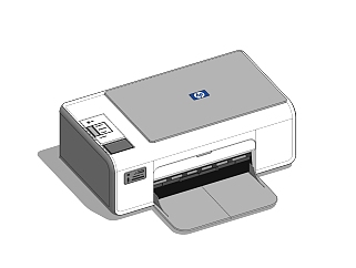 现代<em>打印机</em>草图大师模型，<em>打印机</em>su模型下载