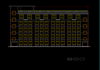 小学教学楼建筑施工图，教学楼CAD施工图纸下载