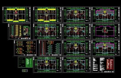 高层住宅电气施工图CAD图纸