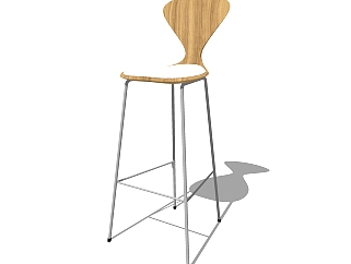 <em>现代吧台</em>椅免费su模型，吧台椅sketchup模型下载