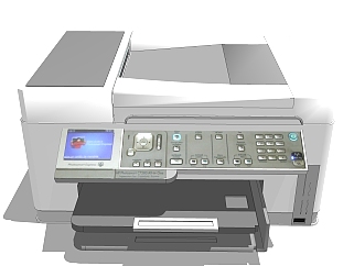 现代打印机skb文件，日用<em>电器</em>sketchup模型下载