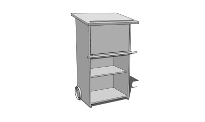  极简储物柜草图模型，储物柜草图模型sketchup下载