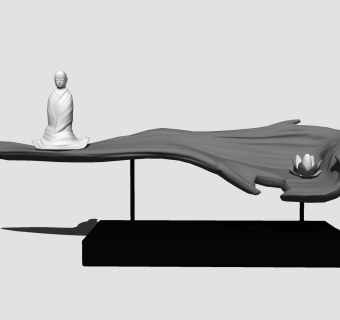  现代雕塑摆件草图大师模型，雕塑摆件sketchup模型下载