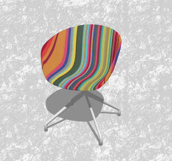 现代创意小座椅草图大师模型，休闲椅sketchup模型下载