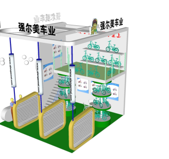 展厅草图大师模型下载、展厅su模型下载