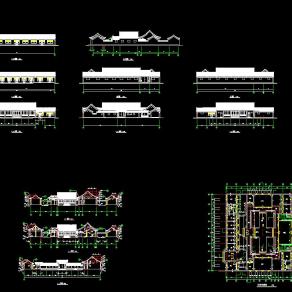 四合院施工图CAD图纸下载