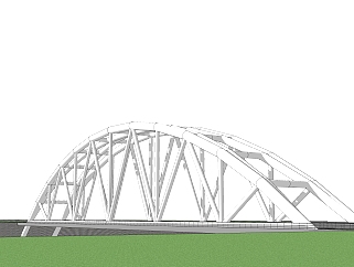 铁拉大桥草图大师模型下载，sketchup大桥su模型分享