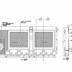 自然风景区典雅中式游客服务中心装修施工图