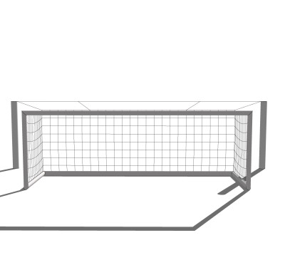 现代足球门草图大师模型，足球门SKB文件下载