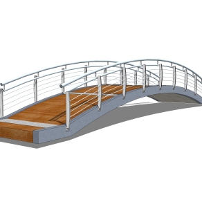 拱桥草图大师模型下载，sketchup拱桥模型分享