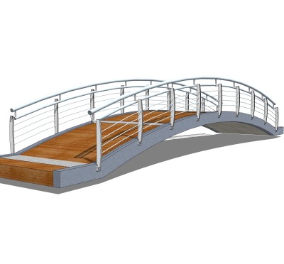 拱桥草图大师模型下载，sketchup拱桥模型分享