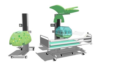 病床草图大师模型，病床sketchup模型，病床su素材下载